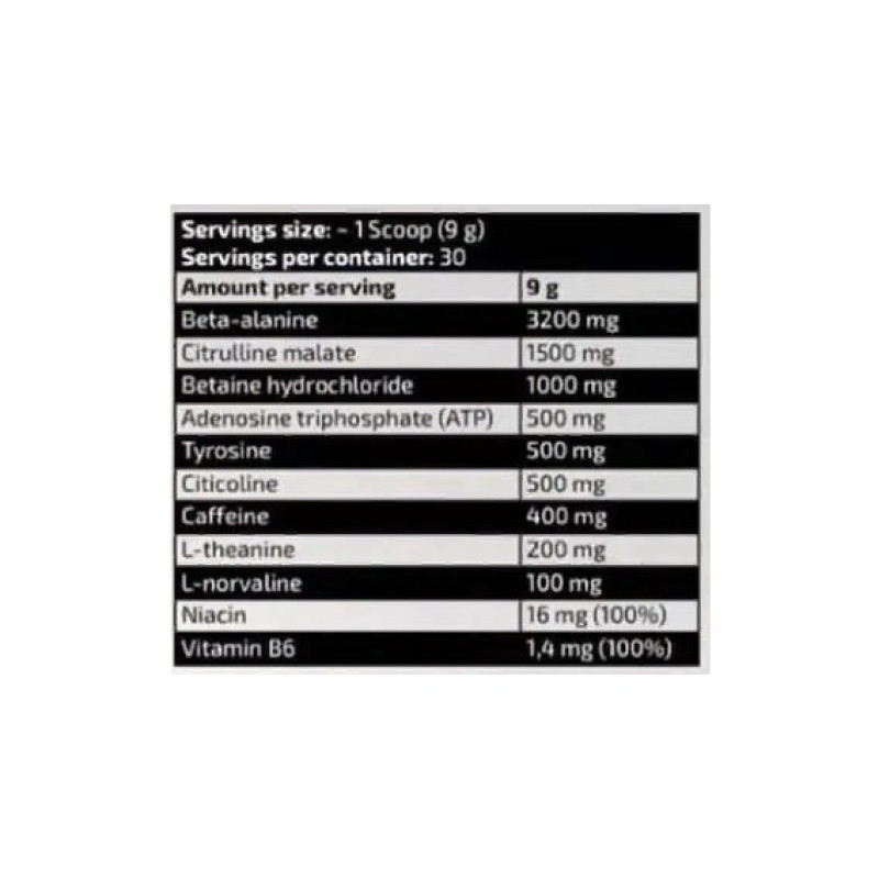 Енергетик Kevin Levrone Full Blown Energizer 270 g /30 servings/ Fruit Massage