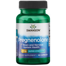 Натуральна добавка для імунітету Swanson Pregnenolone 50 mg 60 Caps