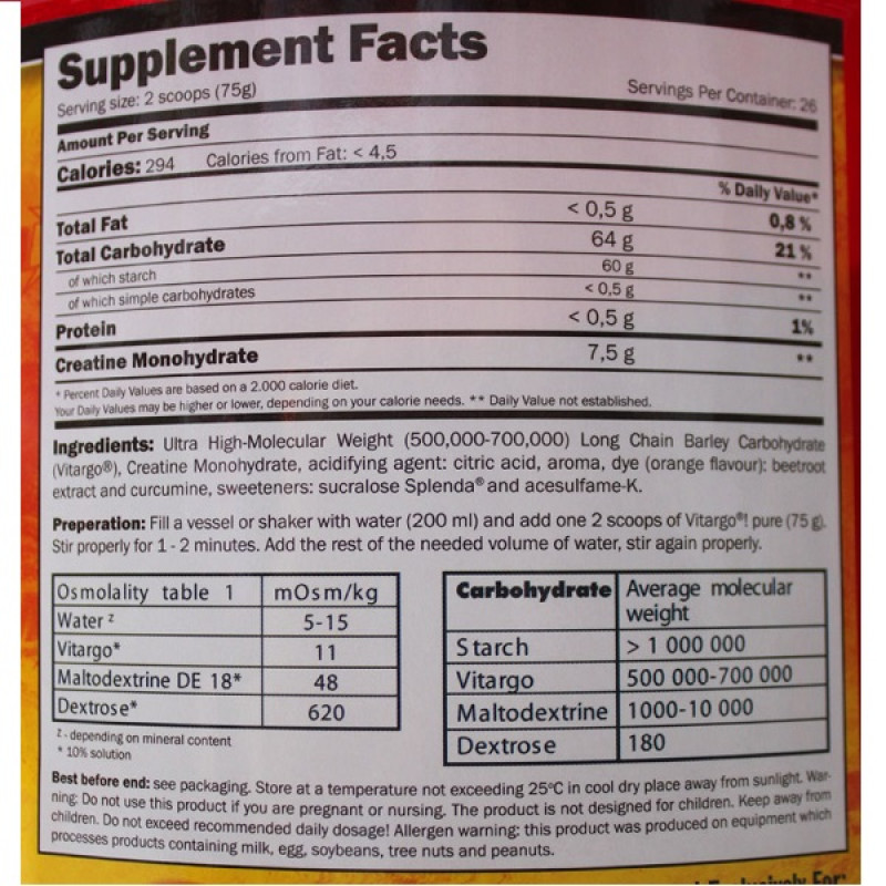 Креатин комплекс Amix Nutrition VitarGo Crea-X 1000 g /13 servings/ Orange