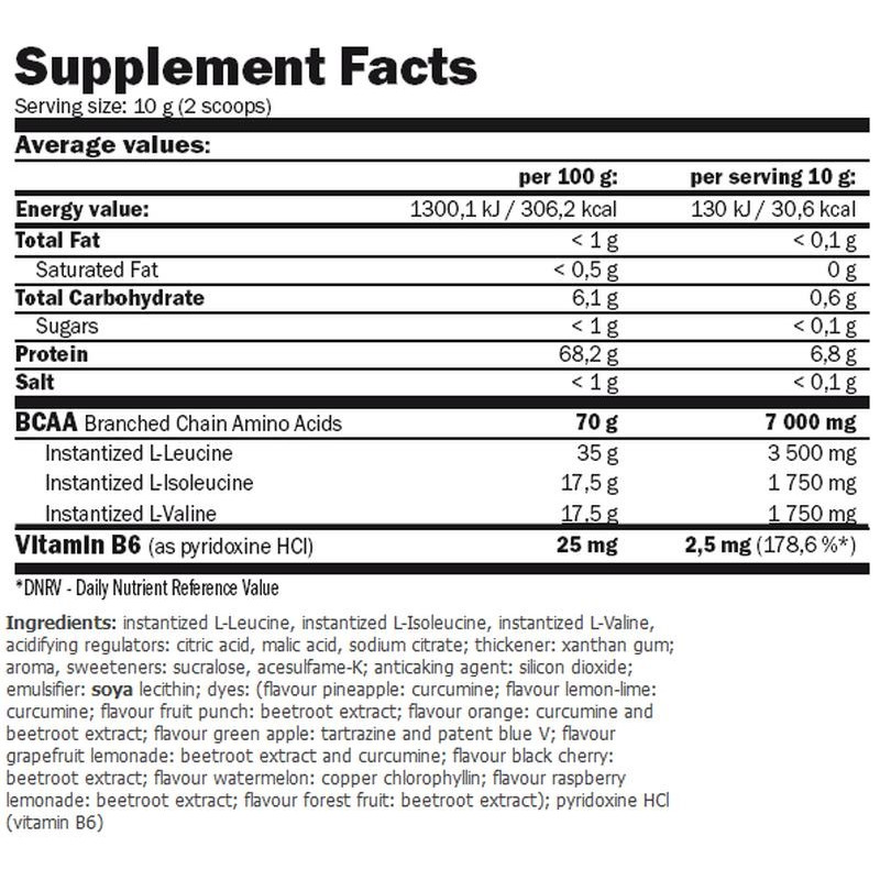 Амінокислота BCAA для спорту Amix Nutrition BCAA Micro Instant Juice 400+100 g /50 servings/ Pineapple