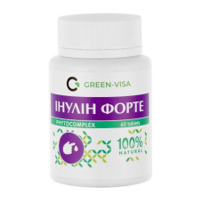 Фруктоолігосахариди Green Visa Інулін форте 60 таб