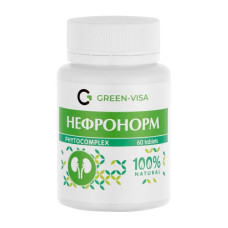 Комплекс для профілактики нирок Green Visa Нефронорм 60 Tabs