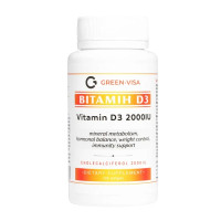 Витамин D Green Visa Vitamin D3 2000 IU 50 mcg 120 Softgels