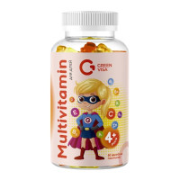 Вітаміни для дітей Green Visa Multivitamin 4+ 60 Gummies Peach Orange Strawberry