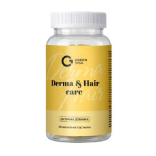 Вітамінно-мінеральний комплекс Green Visa Derma & Hair Care 60 Gummies Lemon