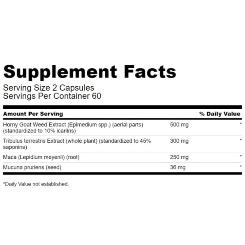 Тонізуючий засіб Swanson Horny Goat Weed Complex 120 Caps SWA-08029