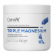 Мікроелемент Магній для спорту OstroVit Triple Magnesium 100 g /66 servings/ Pure