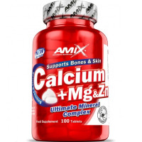 Мультимінерали для спорту Amix Nutrition Ca+Mg+Zn 100 Tabs