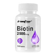 Вітамін B для спорту IronFlex Biotin 2500 mcg 100 Tabs