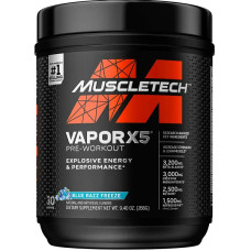 Комплекс до тренування MuscleTech VaporX5, Next Gen, Pre-Workout 272 g /30 servings/ Blue Raz Freeze