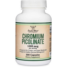 Мікроелемент Хром Double Wood Chromium Picolinate 1000 mcg (2 caps per serving) 300 Caps