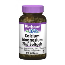 Мультимінеральний комплекс Bluebonnet Nutrition Calcium Magnesium plus Zinc 60 Softgels