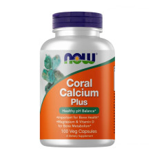 Мікроелемент Кальцій NOW Foods Coral Calcium plus Magnesium & Vitamin D 100 Veg Caps