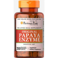 Комплекс для травлення Puritan's Pride Papaya Enzyme 250 Chewable Tabs
