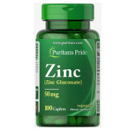 Мікроелемент Цинк Puritan's Pride Zinc Gluconate 50 mg 100 Caplets