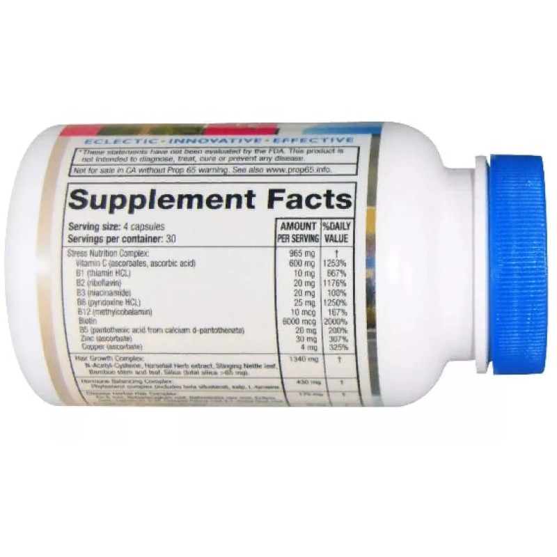 Комплекс для шкіри, волосся, нігтів RidgeCrest Herbals Hair ReVive 120 Caps RCH305