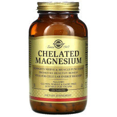 Мікроелемент Магній Solgar Chelated Magnesium 250 Tabs