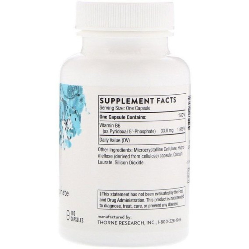 Пиридоксин Thorne Research Pyridoxal 5'-Phosphate 180 Caps