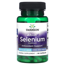 Селен Swanson Albion Selenium Complex 200 mcg 90 Caps