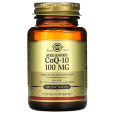 Коензим Solgar Megasorb CoQ-10 100 mg 60 Softgels SOL-00952