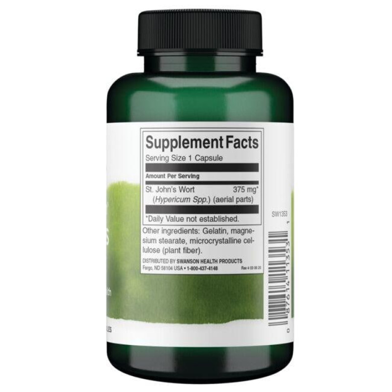 Зверобой Swanson Full Spectrum St. John's Wort 375 mg 60 Caps