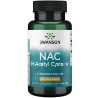 Ацетилцистеїн Swanson N-Acetyl Cysteine 600 mg 100 Caps