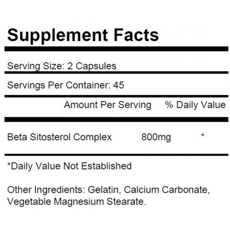 Бета-ситостерол Krk Supplements Beta Sitosterol 800 mg 90 Caps