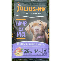  Julius K-9 Ягня та Рис для цуценят Puppy&Junior Гіпоалергенний. (12кг)