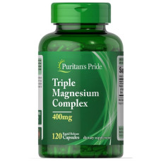 Мікроелемент Магній Puritan's Pride Triple Magnesium Complex 400 mg 120 Caps