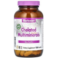 Мультимінеральний комплекс Bluebonnet Nutrition Albion Chelated Multiminerals iron free 120 Caplets