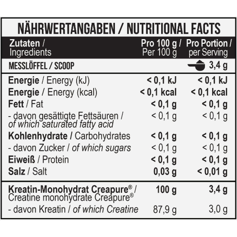 Креатин моногідрат MST Nutrition Creatine PRO Creapure 300 g /88 servings/
