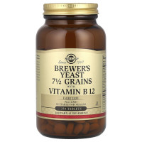 Пивные дрожжи Solgar Brewer's Yeast, 7 1/2 Grains with Vitamin B12 250 Tabs