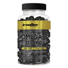 Омега для спорту IronFlex Omega 3 D3+K2 90 Caps