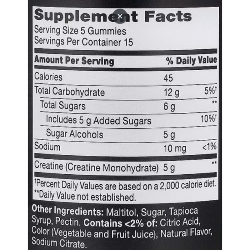 Креатин моногідрат 21st Century Full Fuel 365™, Creatine Monohydrate (1 g per Gummy) 75 Gummies Mixed Berry