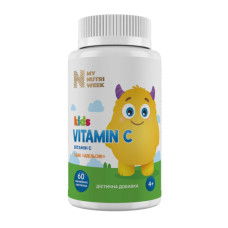 Комплекс для профілактики імунної системи у дітей My Nutri Week Kids Vitamin C 50 mg 60 Gummies Orange