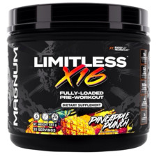Комплекс до тренування Magnum Nutraceuticals Limitless X16 Fully-Loaded Pre-Workout 552 g /20 servings/ Pineapple Punch