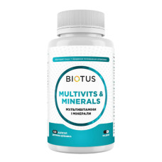 Вітамінно-мінеральний комплекс Biotus Multivits & Minerals 120 Caps