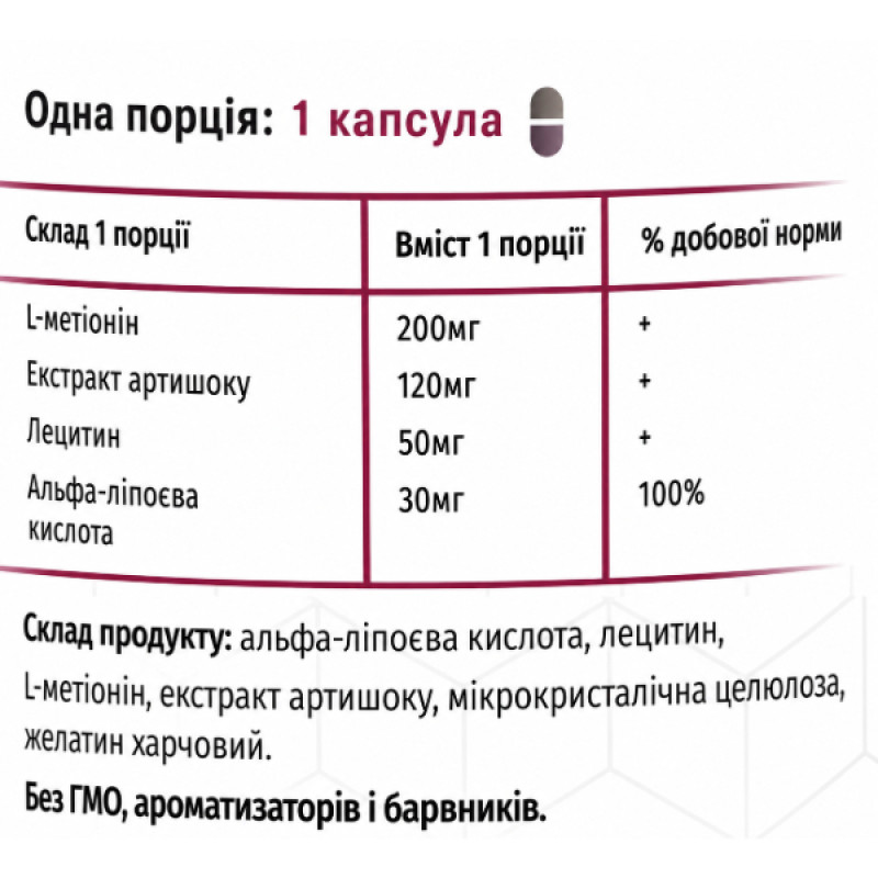 Комплекс для профілактики печінки Green Visa Гепатогрін 90 капс