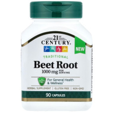 Суміш екстрактів 21st Century Beet Root (500 mg per Capsule) 90 Caps