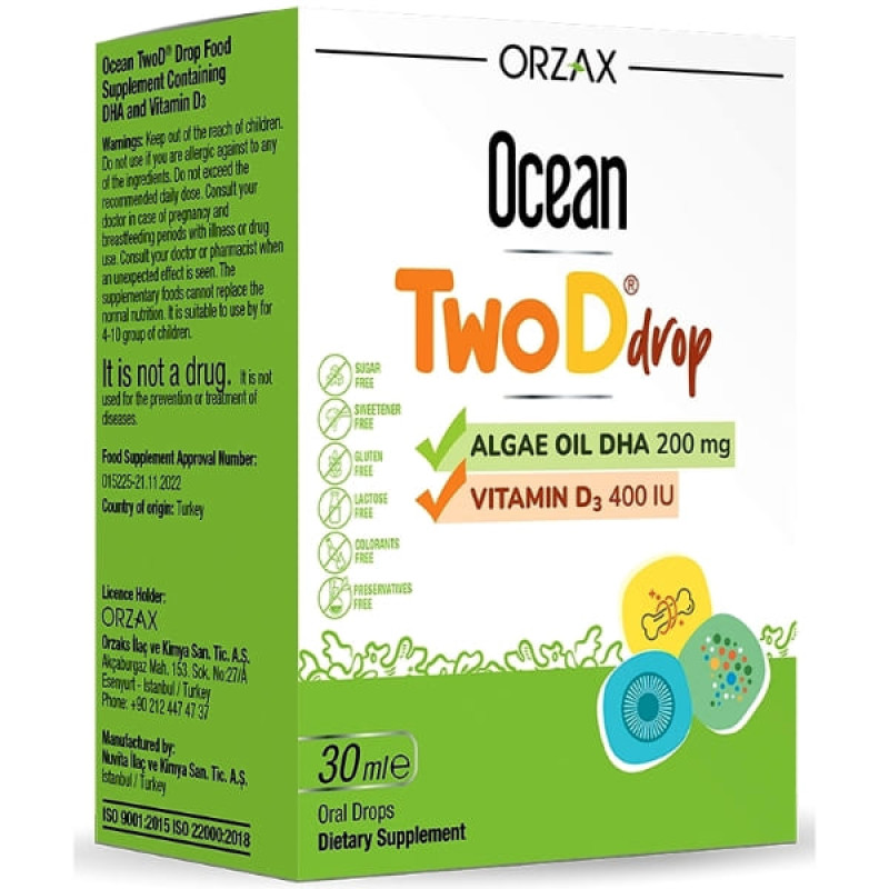 Омега 3 Orzax Ocean Twod Drop 30 ml /30 servings/