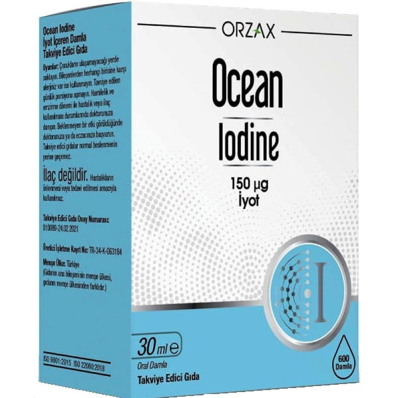 Мікроелемент Йод Orzax Ocean Iodine 30 ml /600 servings/