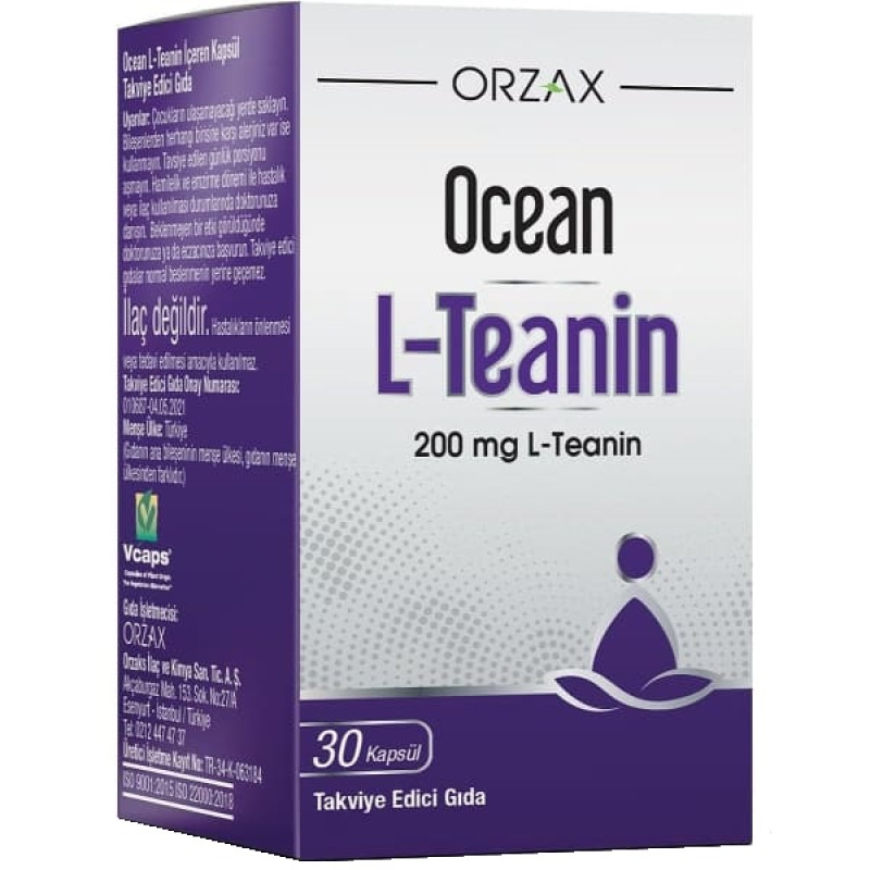 Теанін Orzax Ocean L-Teanin 200 mg 30 Caps