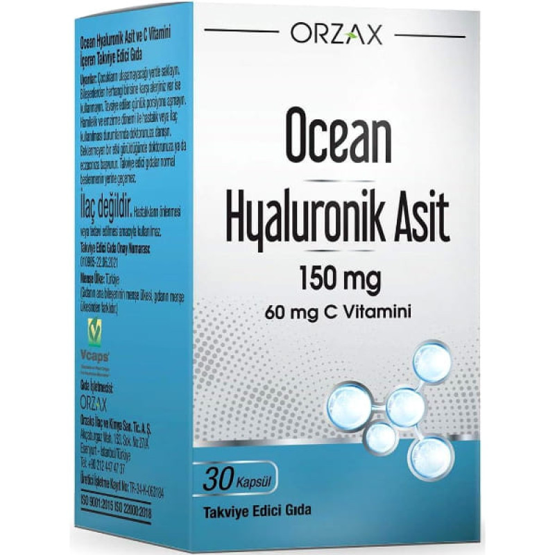 Гіалуронова кислота Orzax Ocean Hyaluronic Acid 150 mg 30 Caps