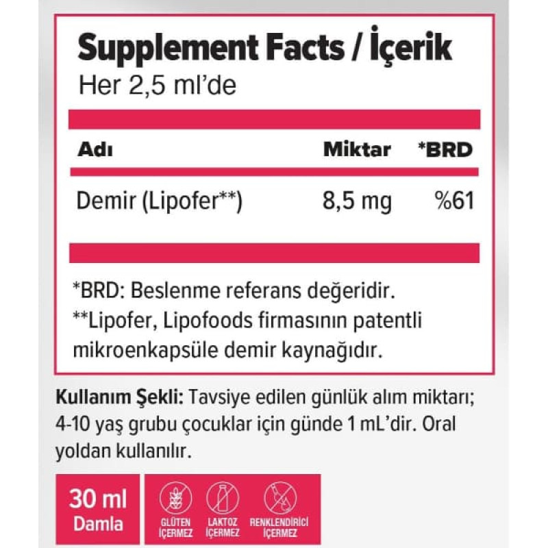 Мікроелемент Залізо Orzax Ocean Microfer 30 ml /30 servings/ Berry