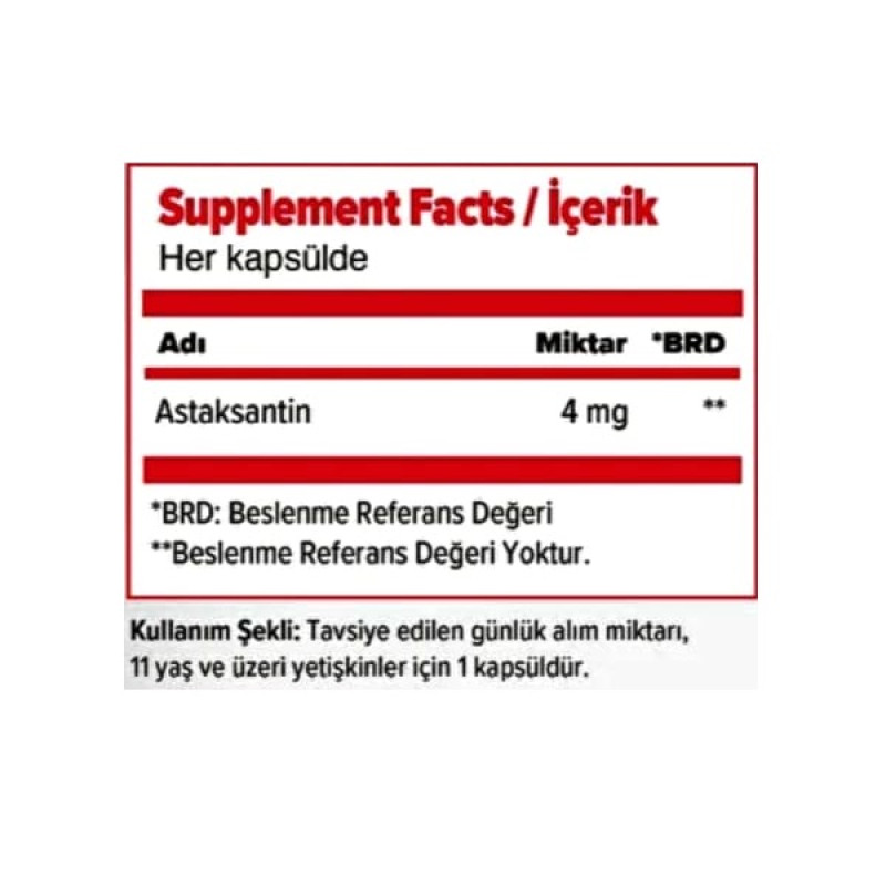 Астаксантін Orzax Ocean Astaxanthin 4 mg 30 Softgels