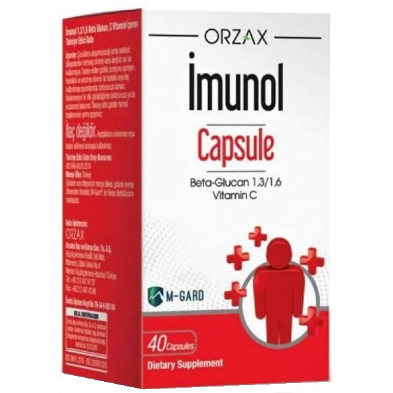 Бета-Глюкан Orzax Imunol 40 Caps