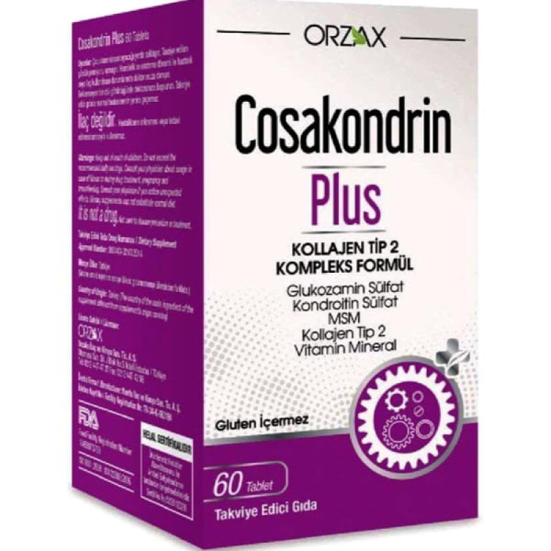 Комплекс для суглобів Orzax Cosakondrin Plus 60 Tabs