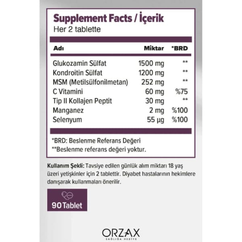 Комплекс для суглобів Orzax Cosakondrin Plus 60 Tabs