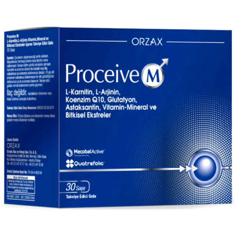 Комплекс для профілактики репродуктивної функції у чоловіків Orzax Proceive M 4,2 g 30 sachet Peach