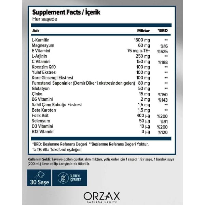 Комплекс для профілактики репродуктивної функції у чоловіків Orzax Proceive M 4,2 g 30 sachet Peach